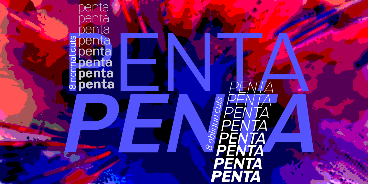 Penta Rounded Regular Font preview